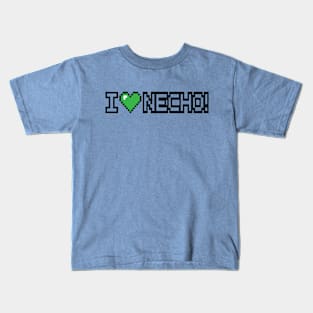 I Love Necho System 8 Bit Heart Kids T-Shirt